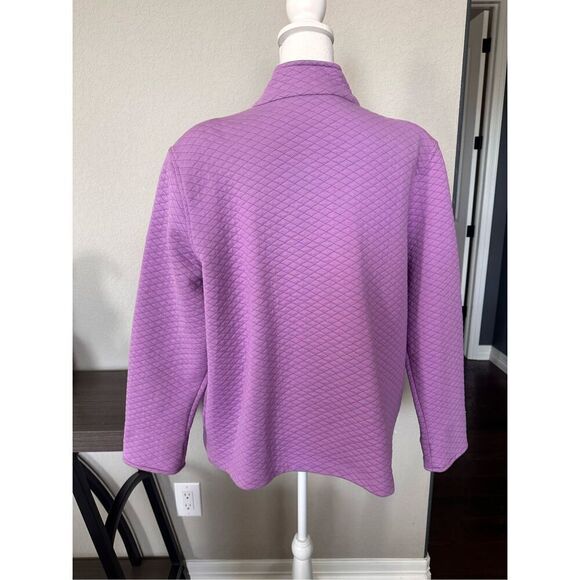 Allison Daley Lavender Quilted Zip Up - Picture 2 of 8